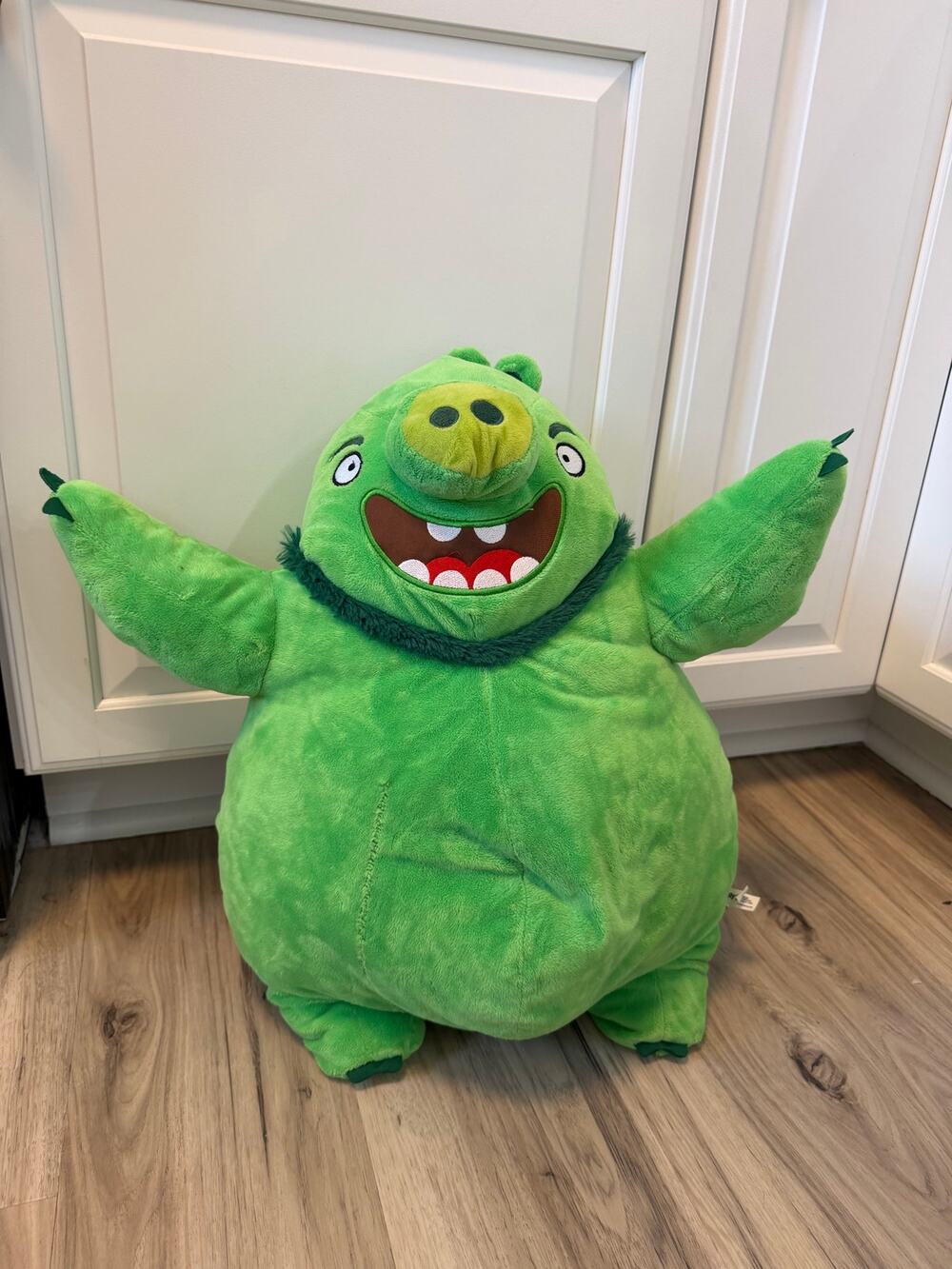 RARE Large Plush King Leonard Green Pig Angry Birds 21" Jumbo Plush 2019